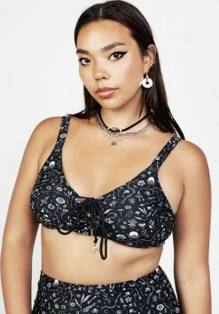 MIF1 Hedgewitch Lace-Up Bikini Top