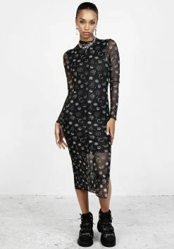 PFA1 EUPHORIA MESH MIDI DRESS -Womens Clothing Sales SS22PF191125 Euphoria Mesh Midi Dress 002 800x