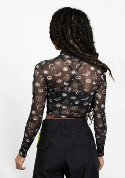 PFA1 EUPHORIA LETTUCE EDGE MESH CROP TOP -Womens Clothing Sales SS22PF191126EUPHORIALETTUCEEDGETOP 003 800x