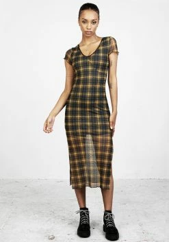 PFA1 Sally Mesh Maxi Dress