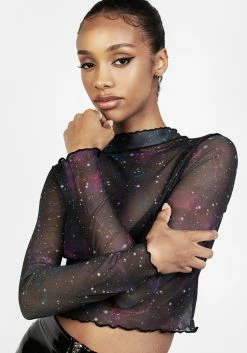 PFA1 Kaleido Mesh Crop Top -Womens Clothing Sales SS22PF383 Kaleido Mesh Crop Top 0010 800x