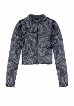 PFA1 Kurakura Mesh Crop Top -Womens Clothing Sales SS22PF385 Kurakura Mesh Crop Top 01 800x