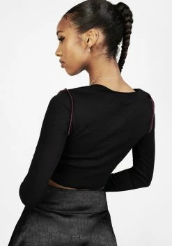 PFA1 Paranoid Crop Top -Womens Clothing Sales SS22PF387 Paranoid Crop Top 001 800x