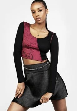 PFA1 Paranoid Crop Top -Womens Clothing Sales SS22PF387 Paranoid Crop Top 006 800x