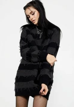 BET1 Nancy Stripe Oversized Jumper