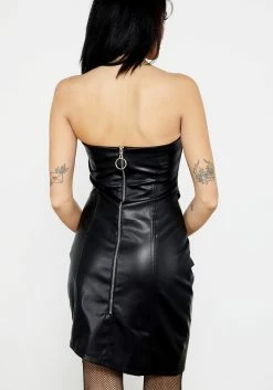 MET1 Roxy Bondage PU Leather Dress -Womens Clothing Sales SS23B03 RoxyBondagePuLeatherDress7592 800x
