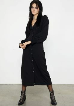 CHI1 Cora Button Up Midaxi Dress -Womens Clothing Sales SS23CL358A CoraButtonupMidaxidress7091 800x