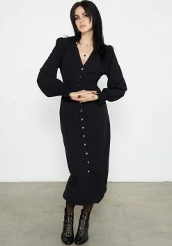 CHI1 Cora Button Up Midaxi Dress