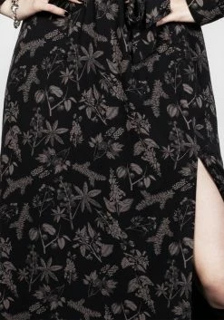 LVT1 Poisonous Plants Midi Wrap Dress -Womens Clothing Sales SS23LV11A Poisonous Plants Midi Wrap Dress 007.RESIZE 800x