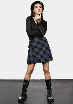 LVT1 Rebel A-line Mini Skirt -Womens Clothing Sales SS23LV277A Rebel A Line Mini Skirt 005 800x