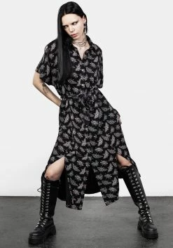 LVT1 Mortmoth Shirt Dress -Womens Clothing Sales SS23LV333A Mortmoth Shirt Dress 005 800x