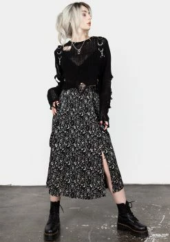 LVT1 Craft PU Strap Midi Skirt -Womens Clothing Sales SS23LV43 CRAFT PU STRAP MIDI SKIRT 002 800x