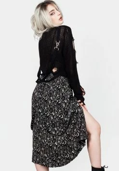 LVT1 Craft PU Strap Midi Skirt -Womens Clothing Sales SS23LV43 CRAFT PU STRAP MIDI SKIRT 008 800x