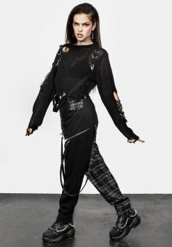 MET1 Underground Bondage Trousers -Womens Clothing Sales SS23M01 Underground Bondage Trousers 005 800x