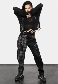 MET1 Underground Bondage Trousers -Womens Clothing Sales SS23M01 Underground Bondage Trousers 006 800x