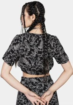 MET1 Siofra Lace Up Crop Top -Womens Clothing Sales SS23M131 Siofra Lace Up Crop Top 001 800x