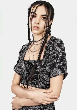 MET1 Siofra Lace Up Crop Top -Womens Clothing Sales SS23M131 Siofra Lace Up Crop Top 004 800x