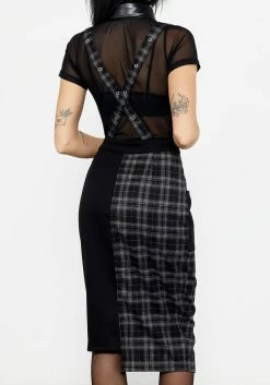 MET1 Underground Bondage Strap Pencil Skirt -Womens Clothing Sales SS23M13 UndergroundBondageskirt6826 800x