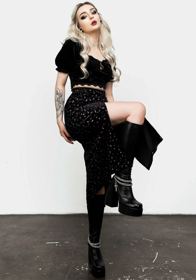 MET1 Woe Midi Split Skirt 5 MET1 Woe Midi Split Skirt - Image 5