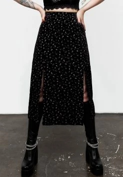 MET1 Woe Midi Split Skirt