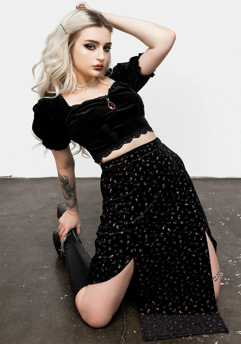 MET1 Woe Midi Split Skirt 6 MET1 Woe Midi Split Skirt - Image 6