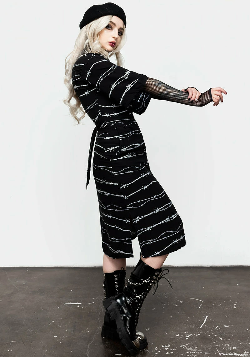 MET1 Barbed Kimono Shirt Dress 6 MET1 Barbed Kimono Shirt Dress - Image 6