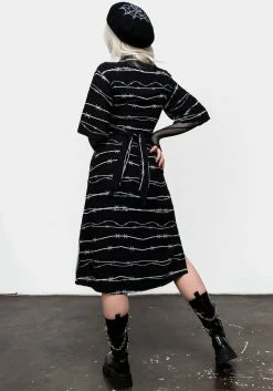 MET1 Barbed Kimono Shirt Dress 14 MET1 Barbed Kimono Shirt Dress -Womens Clothing Sales SS23M252A Barbed Kimono Tapered Dress 009 800x