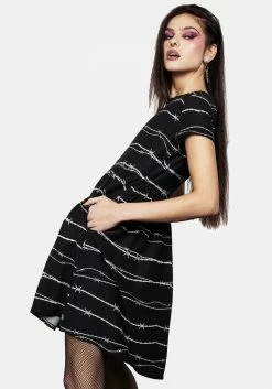 MET1 Barbed Skater Dress 12 MET1 Barbed Skater Dress -Womens Clothing Sales SS23M256BA Barbed Skater Dress 003 800x