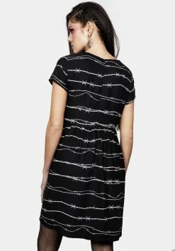 MET1 Barbed Skater Dress 10 MET1 Barbed Skater Dress -Womens Clothing Sales SS23M256BA Barbed Skater Dress 006 800x