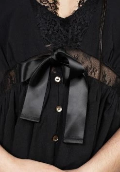 MET1 Mortuary Lace Button Up Midi Dress -Womens Clothing Sales SS23M36 Mortuary Lace Botton Up Midi Dress 004 800x