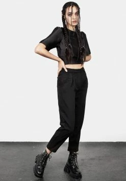 MET1 Poe Tapered Trousers -Womens Clothing Sales SS23M377A Poe Tapered Trousers 004 800x