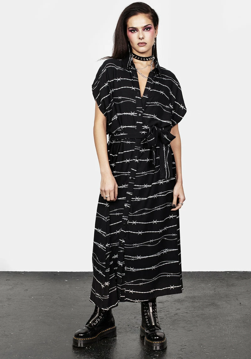 MET1 Barbed Midi Shirt Dress 7 MET1 Barbed Midi Shirt Dress - Image 7