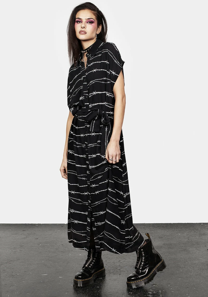 MET1 Barbed Midi Shirt Dress 5 MET1 Barbed Midi Shirt Dress - Image 5