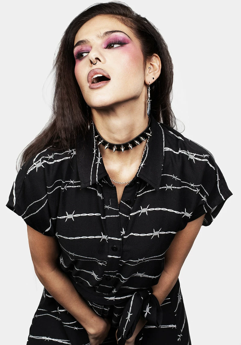 MET1 Barbed Midi Shirt Dress 6 MET1 Barbed Midi Shirt Dress - Image 6