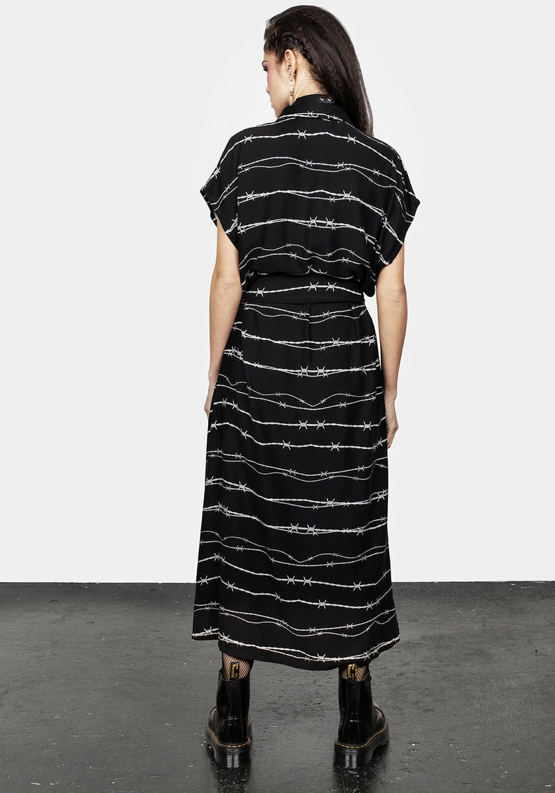MET1 Barbed Midi Shirt Dress 3 MET1 Barbed Midi Shirt Dress - Image 3