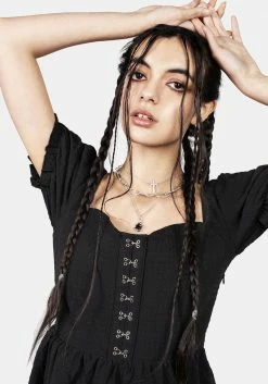 MET1 Mortem Ruffle Mini Dress -Womens Clothing Sales SS23M84 Mortem Ruffle Mini Dress 004 800x