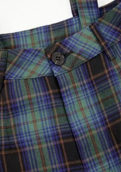 LVT1 Rebel Wide Leg Plaid Trousers 14 LVT1 Rebel Wide Leg Plaid Trousers -Womens Clothing Sales rebel trouser 1 800x