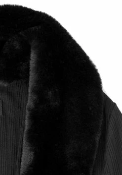 MET1 WOOLFE LONGLINE FAUX FUR CARDIGAN -Womens Clothing Sales woolf longline 800x